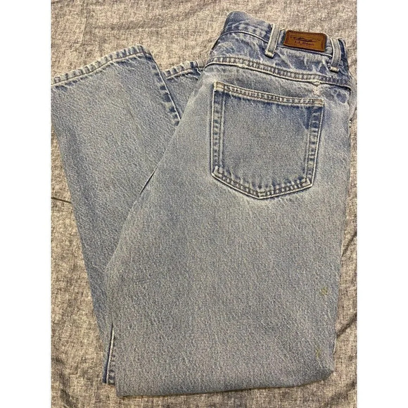 LL BEAN MEN COMFORT WAIST JEAN 35/30 SIMPLE BASIC JEAN GREAT CONDITION - Picture 5 of 12